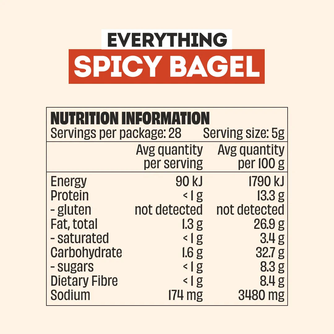 SPICY BAGEL SEASONING - LARGE BOTTLE - Image 8