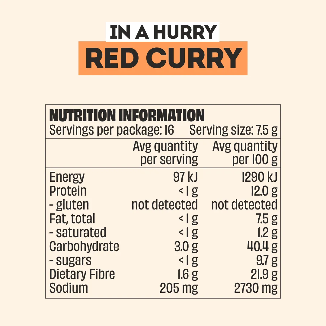 RED CURRY SEASONING - LARGE BOTTLE - Image 4