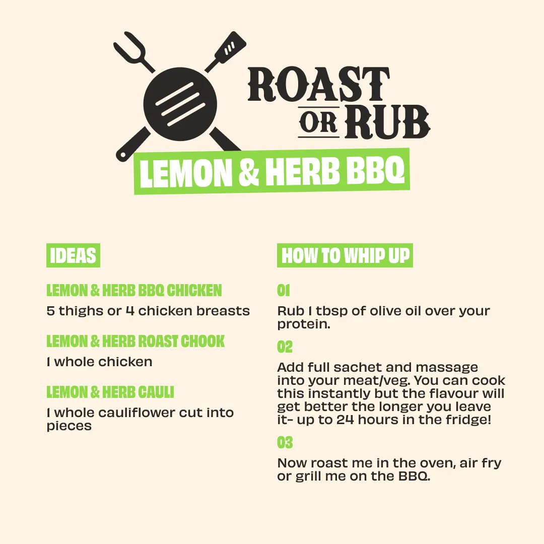 LEMON & HERB BBQ RUB - 3 PACK - Image 3