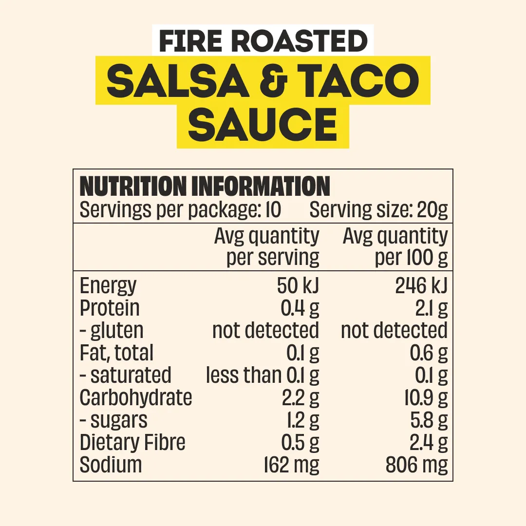 FIRE ROASTED SALSA & TACO SAUCE - 2 PACK - Image 3