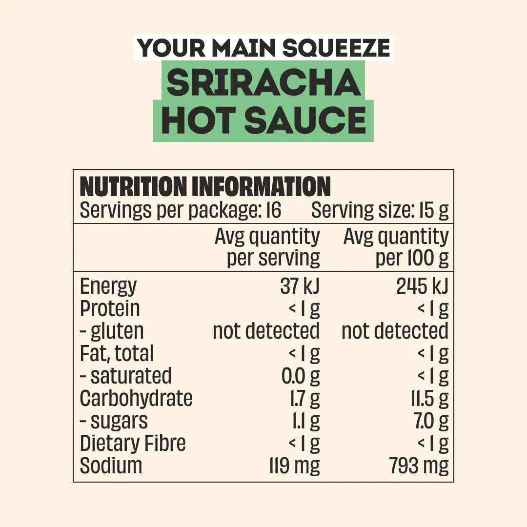 SRIRACHA HOT SAUCE SAUCE - 2 PACK - Image 3